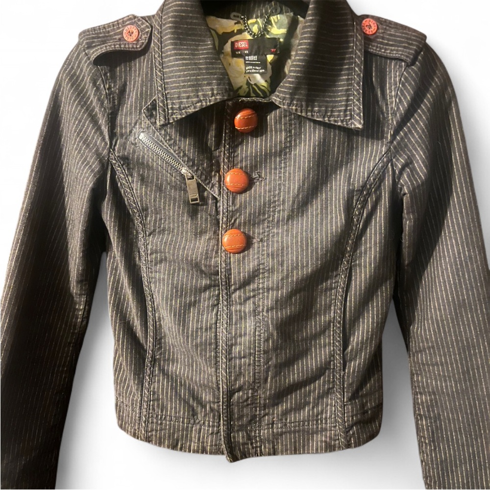 Vintage Diesel Pinstripe Jacket—Made in France